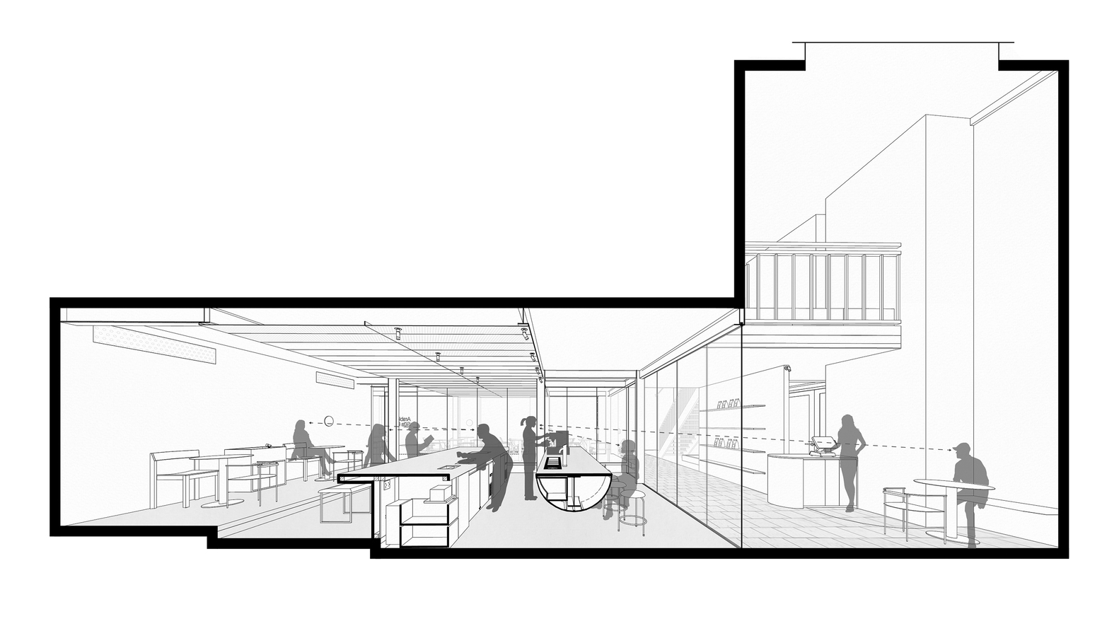NU architecture & design,越南,胡志明市,咖啡厅设计方案,咖啡厅装修,街边店设计,咖啡店设计,社区咖啡店设计,Bosgaurus Coffee