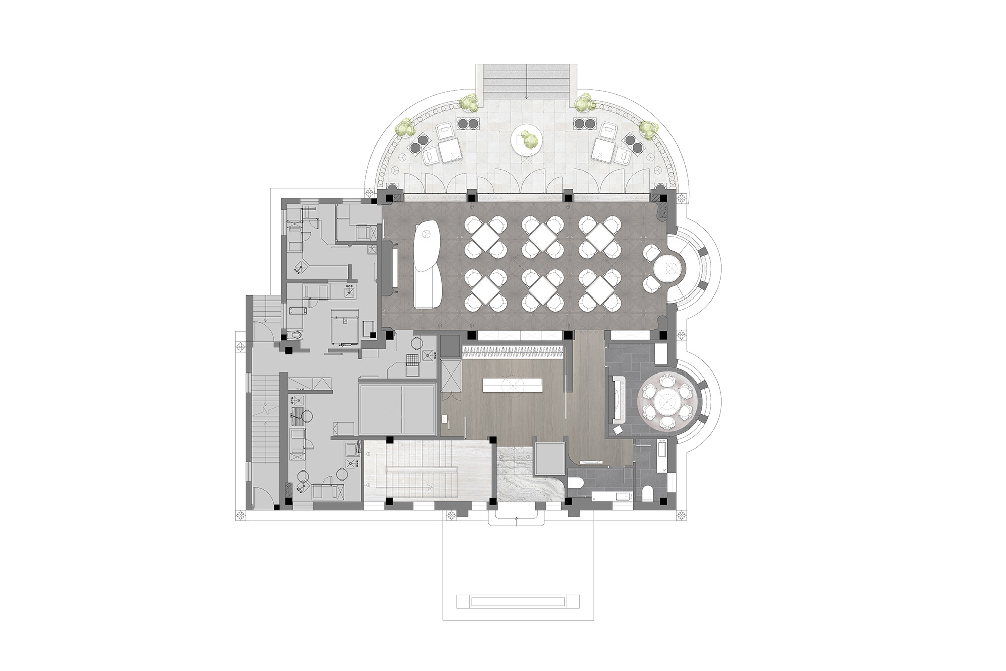 餐厅设计,餐厅设计案例,餐厅设计方案,洋房餐厅设计,餐厅装修,餐厅效果图,休闲餐厅设计,餐厅改造,上海,EHB餐厅,召禾设计
