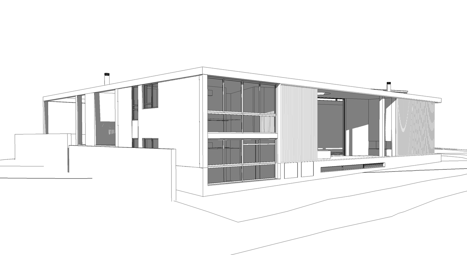 住宅设计,别墅设计案例,Strukt Architects,南非,度假别墅,景观别墅,国外住宅设计案例,445㎡,景观庭院别墅