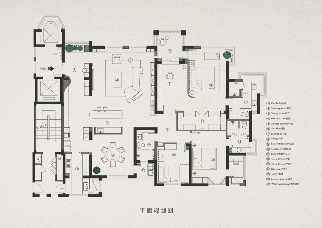 258㎡住宅设计,258㎡,大平层设计,大平层设计方案,大平层设计案例,现代奶油风大平层设计,住宅设计,宁波,大平寻觅光的轨迹,柒合设计