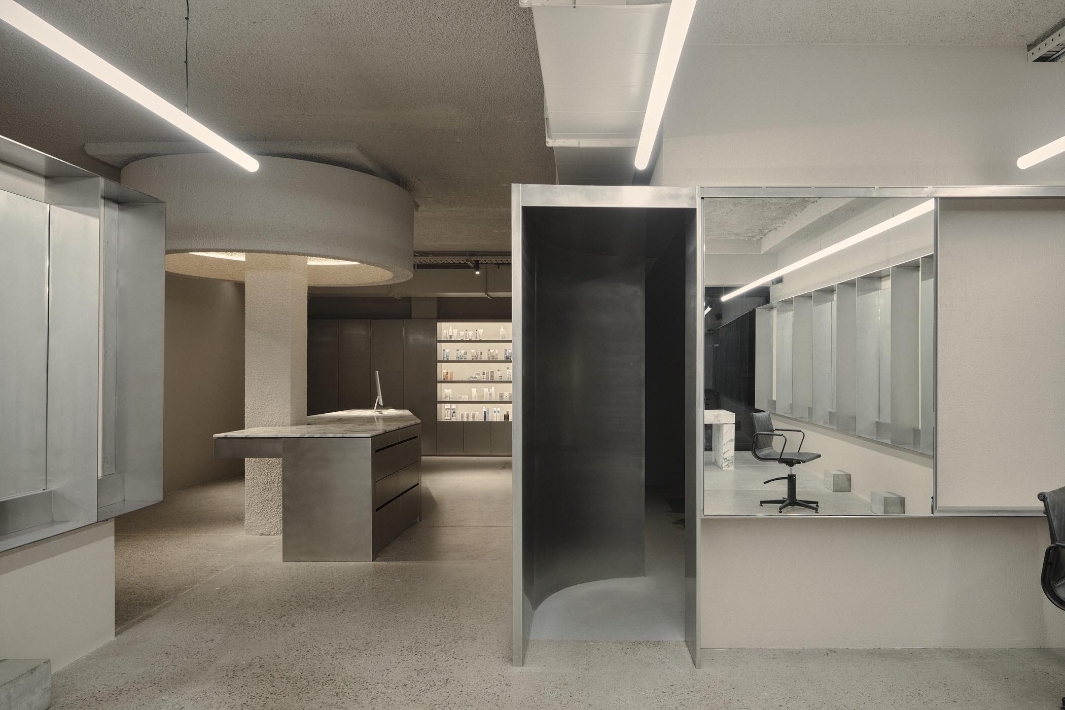 理发店设计,J.AR Office,澳大利亚,极简风格理发店设计,布里斯班,DISCO美发沙龙店,美发沙龙店设计,极简风格美发沙龙