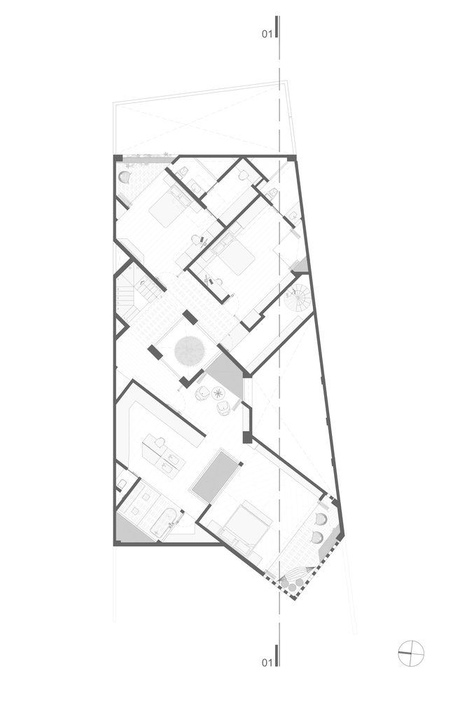 All Arquitectura,别墅设计案例,别墅设计方案,墨西哥,白色,别墅设计平面图,570㎡