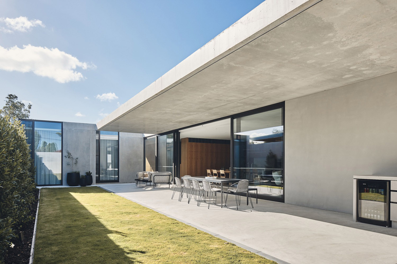 FGR Architects,别墅设计案例,别墅设计方案,澳大利亚,清水混凝土,原木色,平层别墅