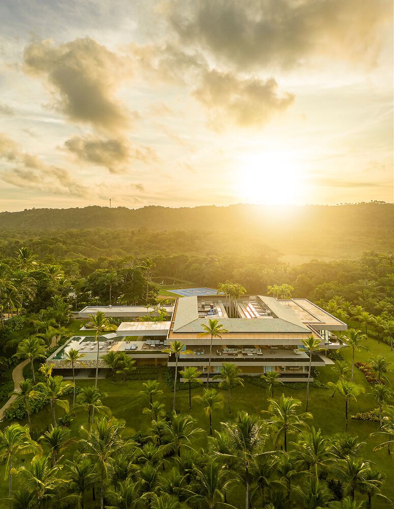 Saraiva e Associados,别墅设计案例,别墅设计方案,开放式别墅,巴西,海景别墅,景观别墅,原木色