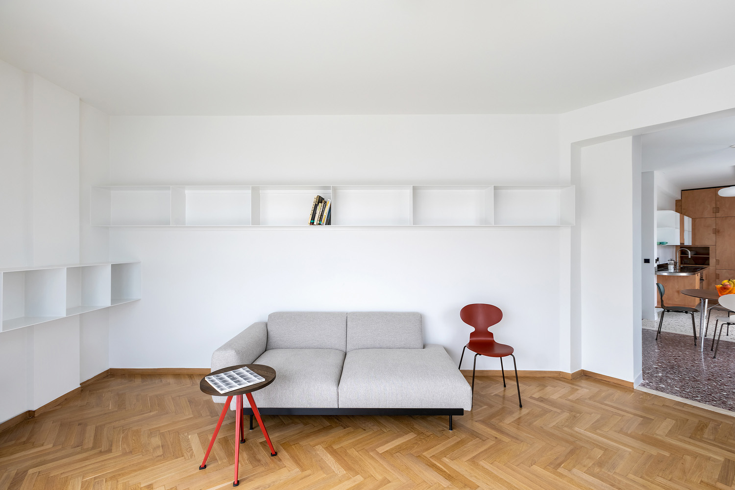 en-route-architecture,公寓设计,公寓设计案例,85㎡,白色系,公寓设计效果图,希腊,雅典