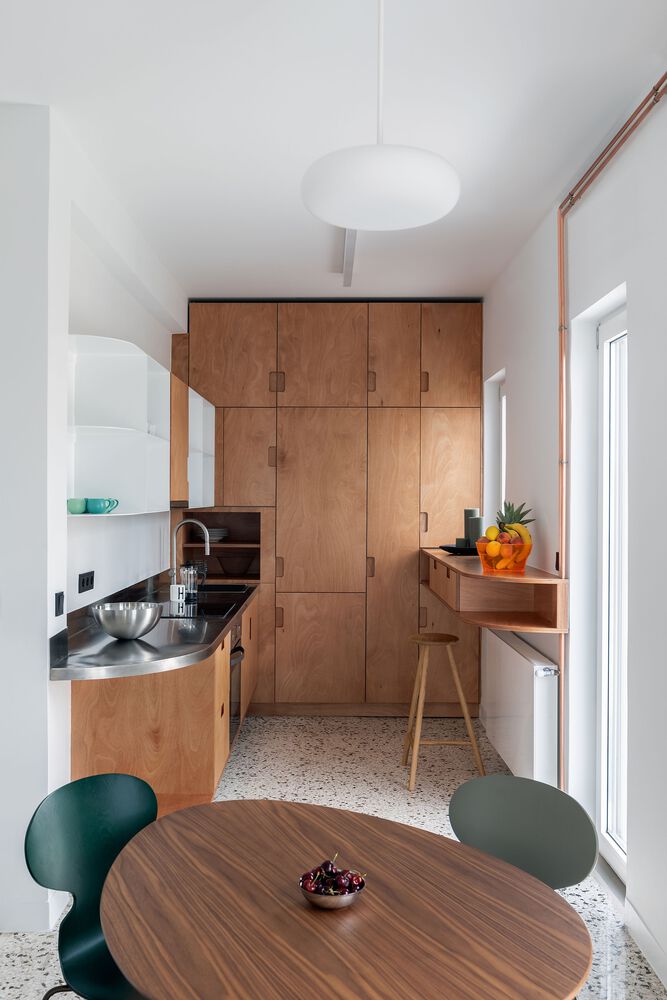 en-route-architecture,公寓设计,公寓设计案例,85㎡,白色系,公寓设计效果图,希腊,雅典