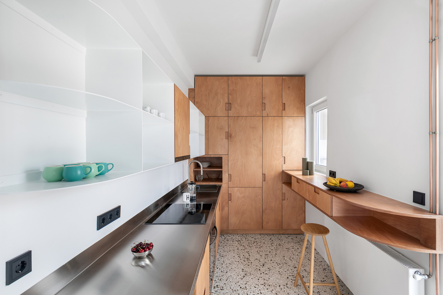en-route-architecture,公寓设计,公寓设计案例,85㎡,白色系,公寓设计效果图,希腊,雅典