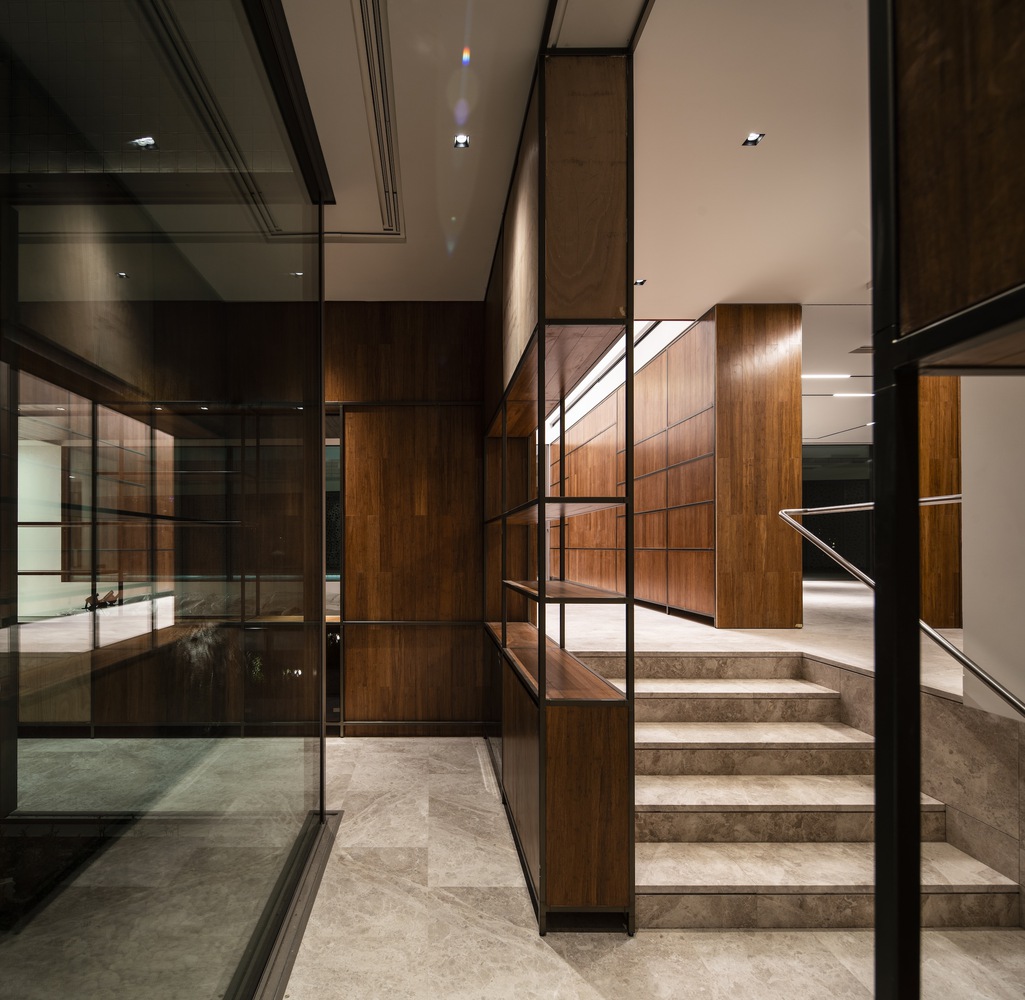 AGi Architects,别墅设计案例,别墅设计方案,开放式别墅,科威特,庭院别墅,景观别墅,原木色,800㎡