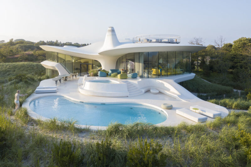 Diller Scofidio + Renfro | 1060㎡，美国东汉普顿曲面异形海景别墅