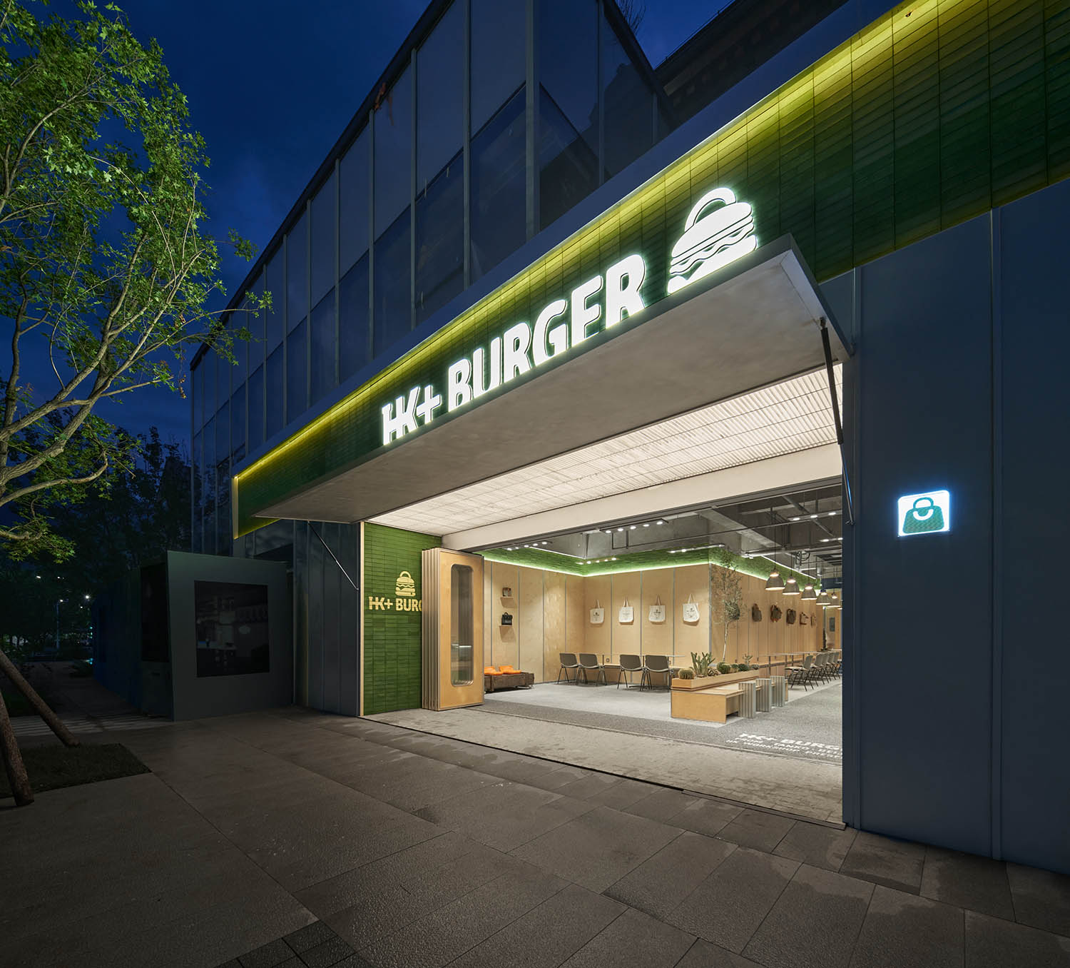 零售店设计,商店设计,集合空间设计,餐厅设计,咖啡厅设计,零售餐饮空间设计,户外产品零售店设计,零售店设计案例,零售店设计方案,北京,HK+BURGER 骑行能量补给站,SONO STUDIO