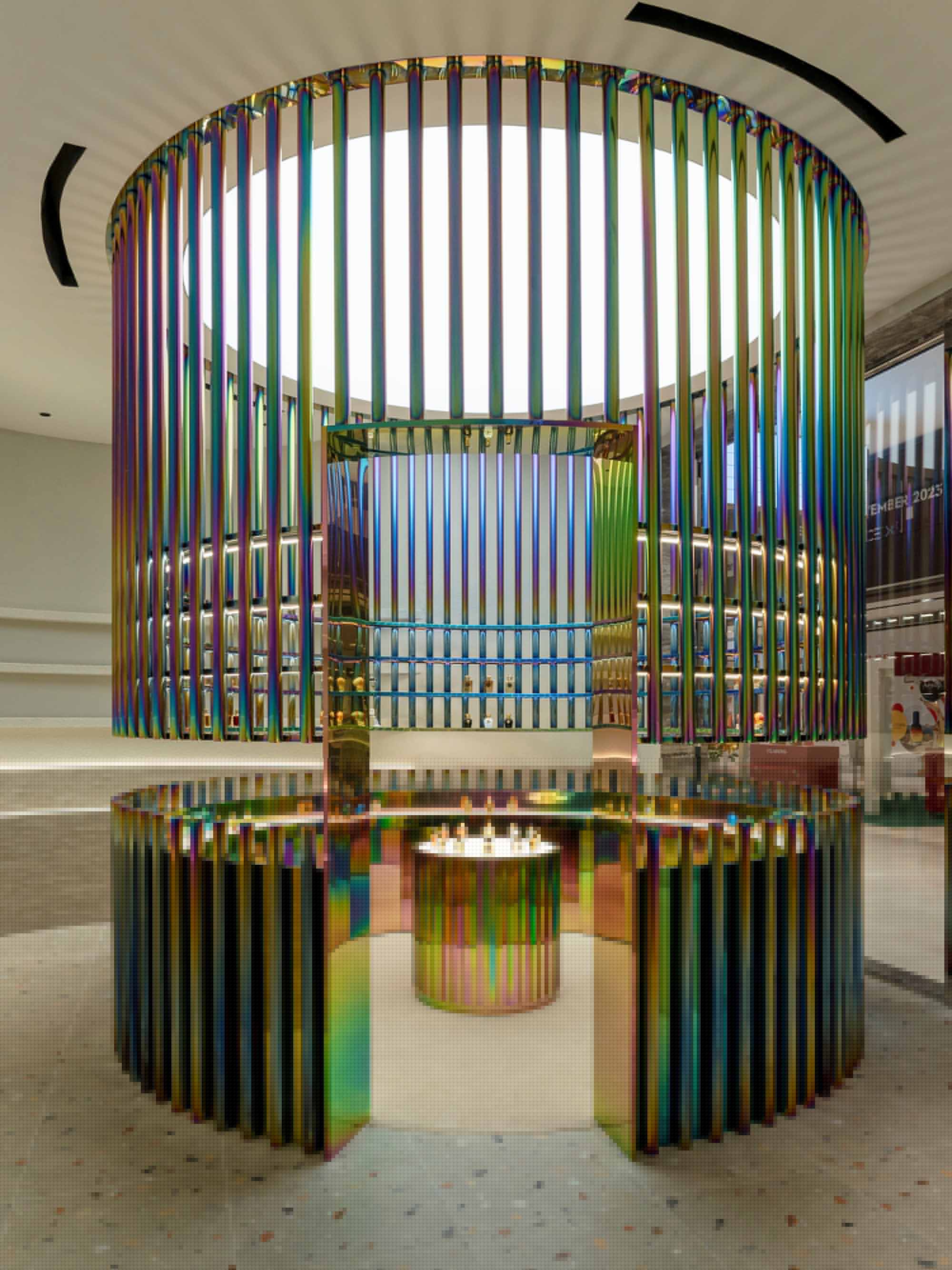 Spacemen,马来西亚,吉隆坡,零售店设计,香水店设计,化妆品店,品牌体验店,Trove商店,幻彩金属