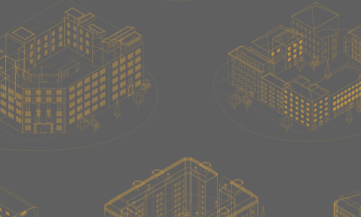 创意建筑图集,等轴测图素材,等轴测图制作,建筑设计等轴测,AI设计素材