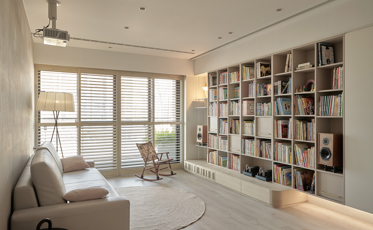 Thinking Design,公寓设计,公寓设计方案,中国台湾,奶油系,亲子书屋,90㎡,思维设计