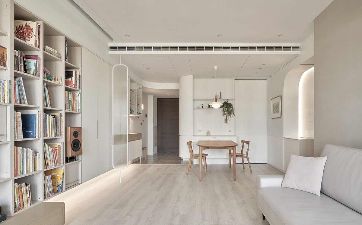 Thinking Design,公寓设计,公寓设计方案,中国台湾,奶油系,亲子书屋,90㎡,思维设计