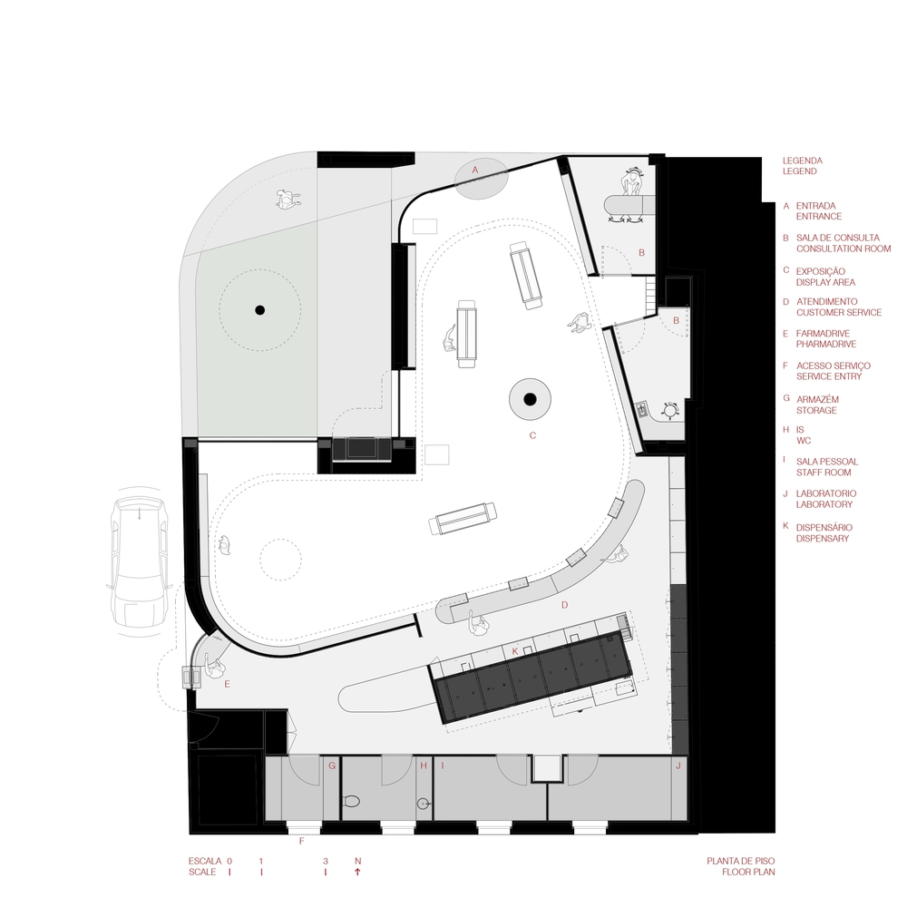 Tsou Arquitectos,278㎡,社区药店,创意药店,葡萄牙,药店设计