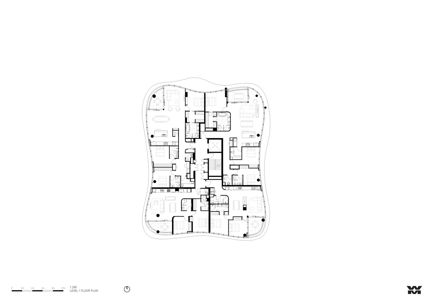 大平层设计,国外公寓设计,公寓设计方案,澳大利亚,Wood Marsh,极简主义,Wood Marsh Architects