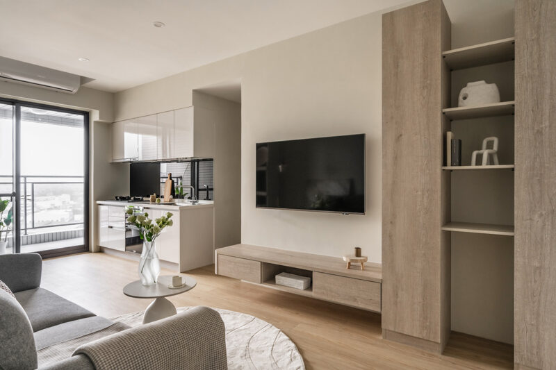 元成室內設計 | 60㎡，淡雅质韵、舒适单身小宅