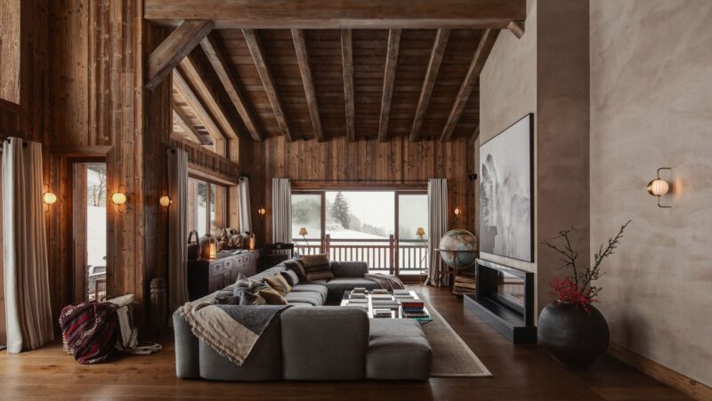 A Work of Substance | 450㎡，法国阿尔卑斯山木屋度假别墅