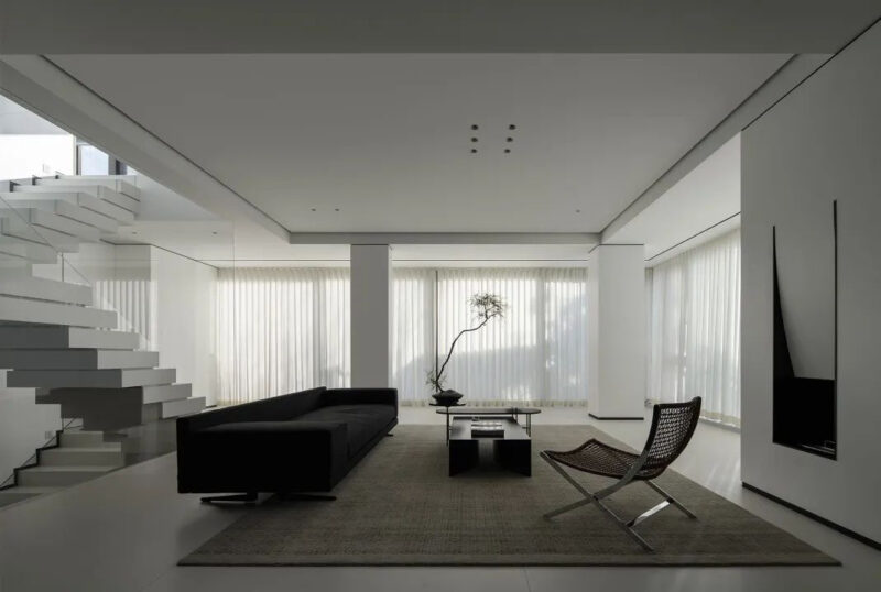 FEN+张奇峰设计事务所 | 室内280㎡+花园150㎡，宁波叠墅-柳岸晓风