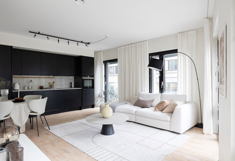 bergetsro | 50㎡，斯德哥尔摩简约清新小公寓