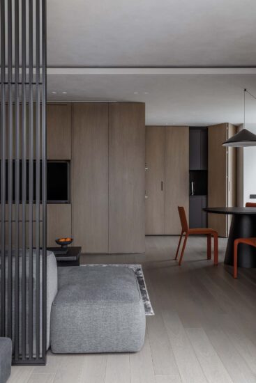 Olga Omelchenko | 50㎡，全开放式小公寓，一个人住简直完美！