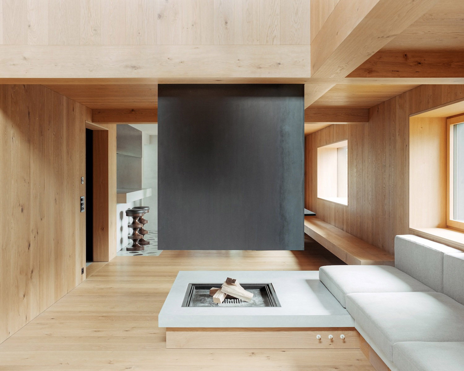 Think Architecture,别墅设计,度假屋设计,度假别墅设计,瑞士,别墅设计案例,别墅设计方案,极简主义,极简风格,原木色