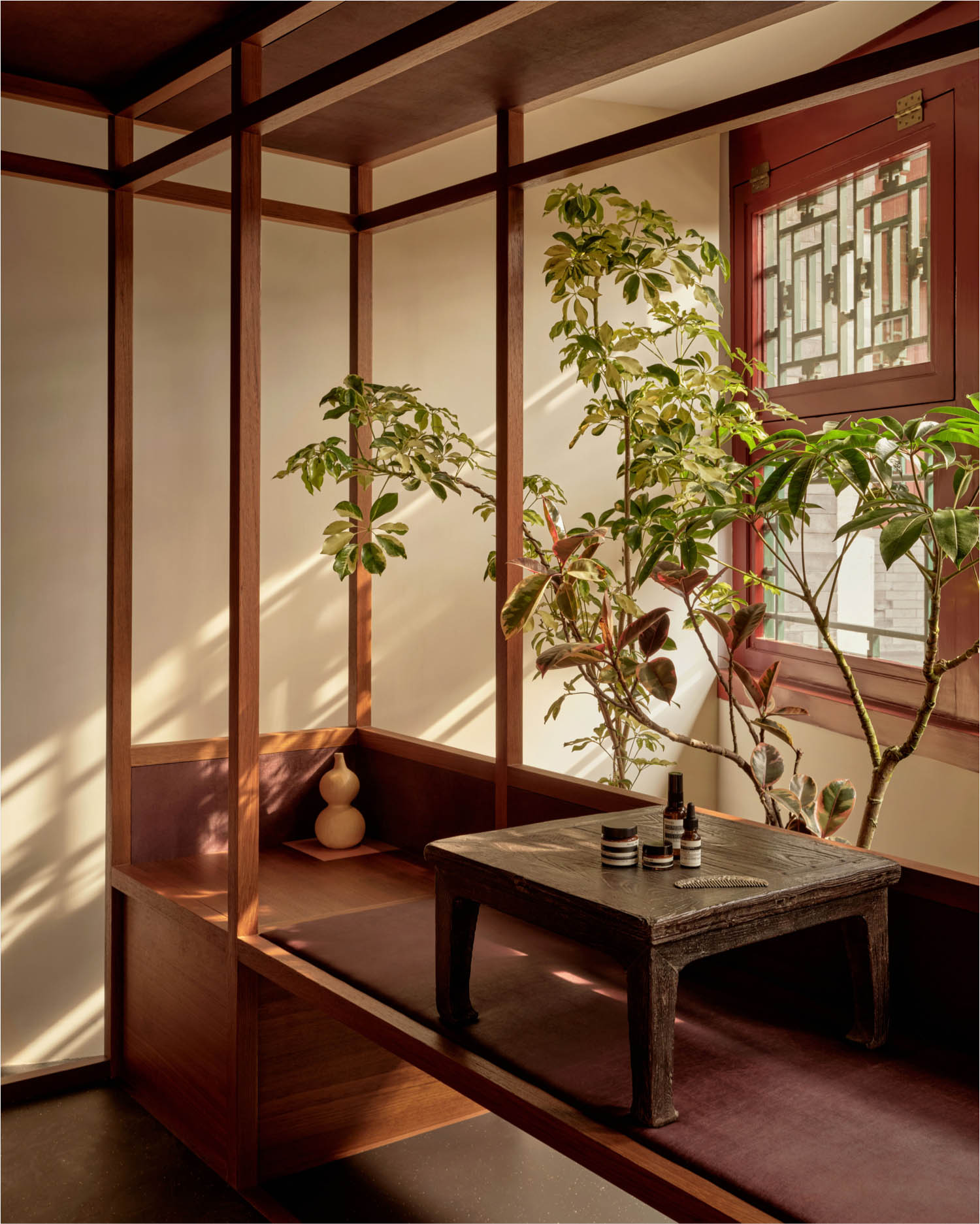 Atelier suasua,Aesop,零售店设计,护肤品零售店,零售店设计方案,零售店设计案例,北京,四合院改造,店铺设计,王府井,伊索