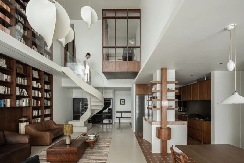 与空间设计 | 201㎡，北京复式住宅「书屋」