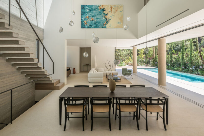 Desypri&Misiaris Architecture｜325㎡，希腊狄奥尼索斯开放式泳池庭院景观别墅