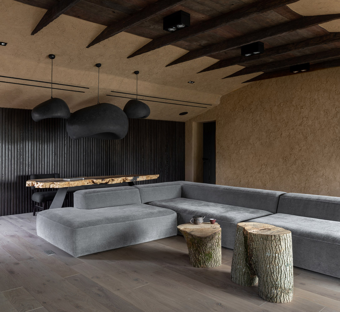 Makhno Studio,住宅设计,Wabi Sabi,侘寂风格,住宅设计案例,200㎡,乌克兰,基辅