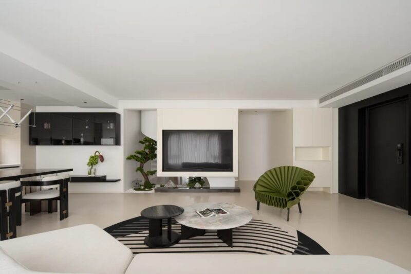 Mooli墨立设计 | 180㎡，温州中央公园复式住宅