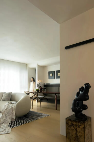 柒筑空间设计｜228㎡，温州中央公园复式住宅