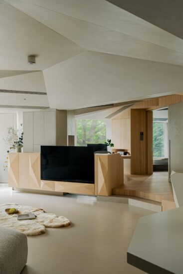 几筑空间设计 | 90㎡，广州几何美学公寓设计-我们的大地