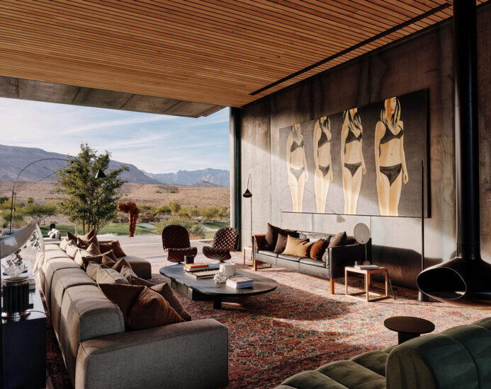 Faulkner Architects | 拉斯维加斯野兽派风格沙漠别墅