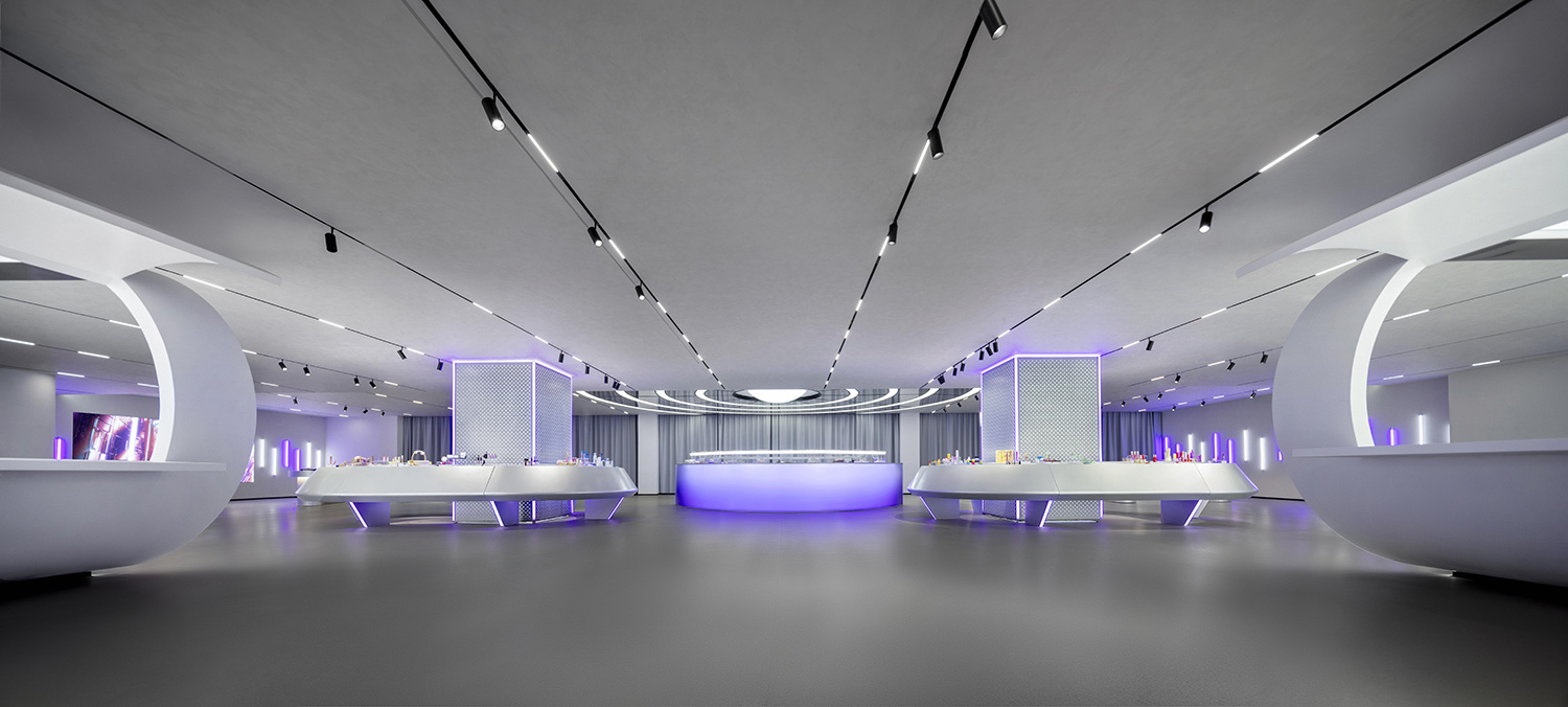 展厅设计,企业展厅设计,化妆品展厅设计,展厅设计案例,展厅设计方案,化妆品展示空间,苏州ANTEX安特未来灵感舱化妆品展厅,苏州,平介设计,杨楠