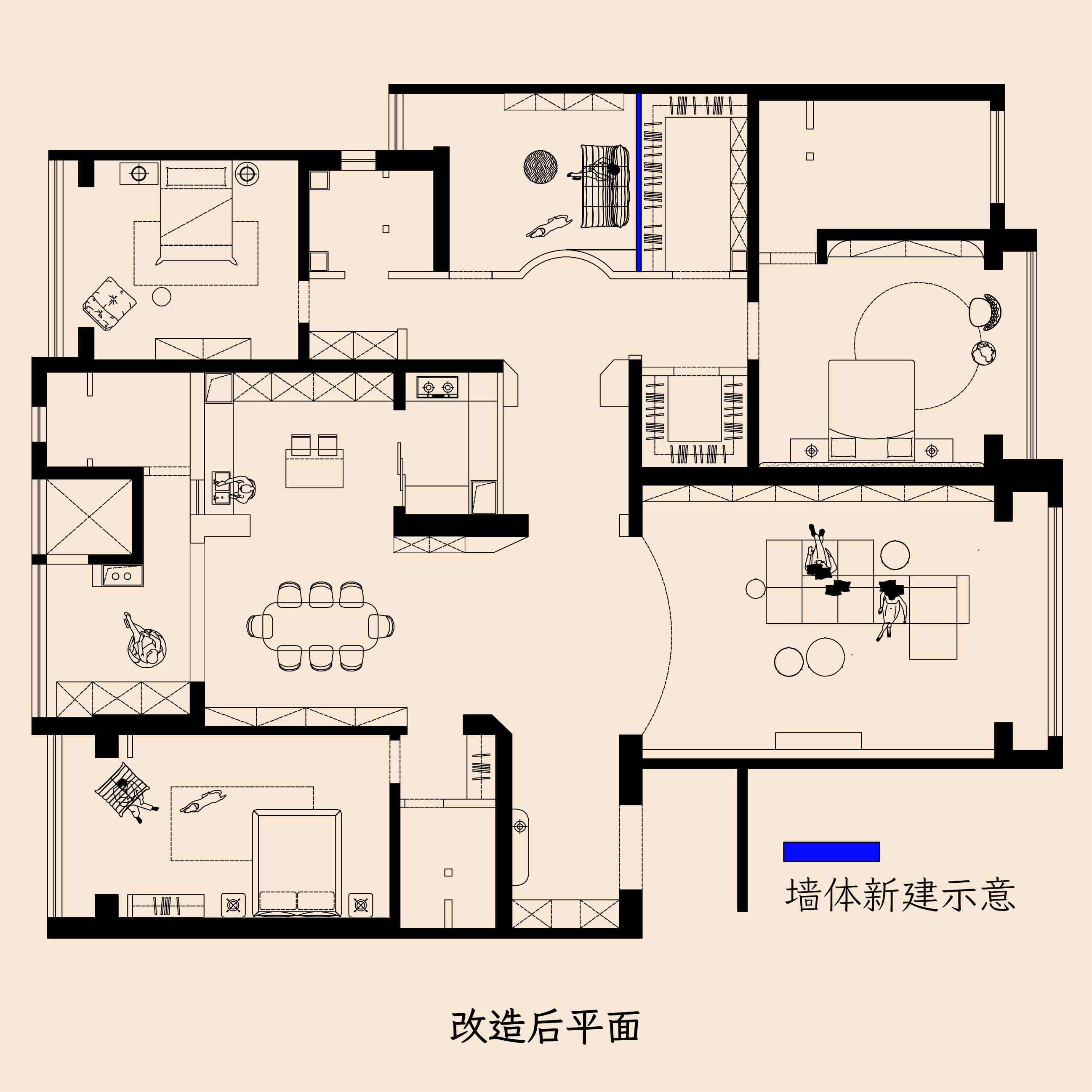 住宅设计,大平层设计,旧房改造,旧房翻新,超级大平层,360㎡大平层设计,360㎡,大平层改造,大平层设计案例,大平层设计方案,北京星河湾大平层,北京,两个设计师设计事务所