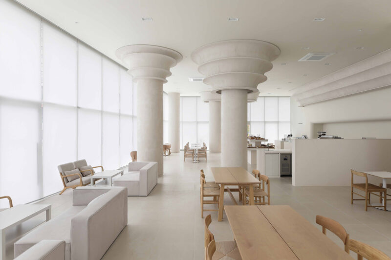 Design Studio Maoom | 326㎡，韩国Horong Bakery极简主义咖啡厅&面包店