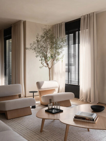 Daschamay Interiors｜112㎡，莫斯科原木色温馨公寓