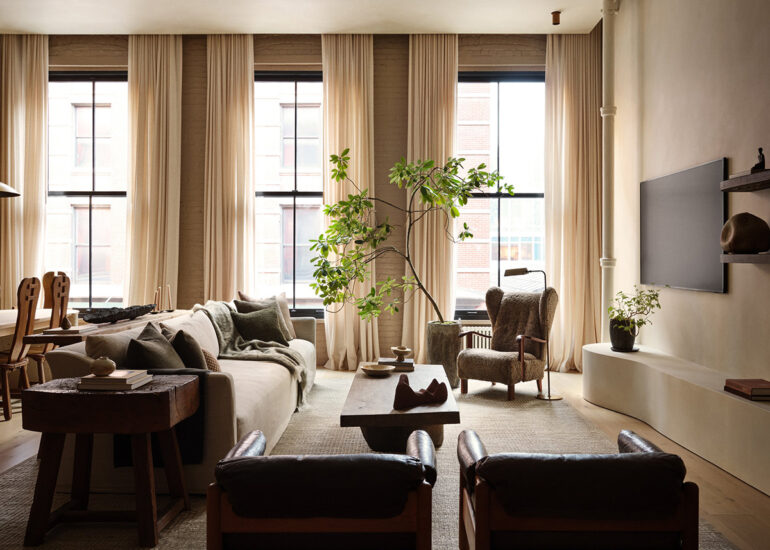 ember-studio｜美国纽约侘寂美学阁楼公寓，宁静而舒适的家