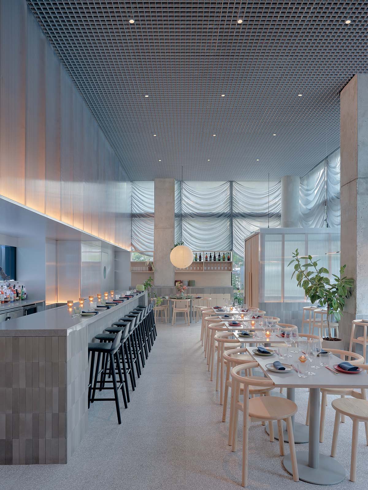 餐厅设计,休闲餐厅设计,Plan Plan,餐厅设计案例,餐厅设计方案,餐厅装修,美国餐厅设计,开放式餐厅设计,Nin Hao Restaurant,美国