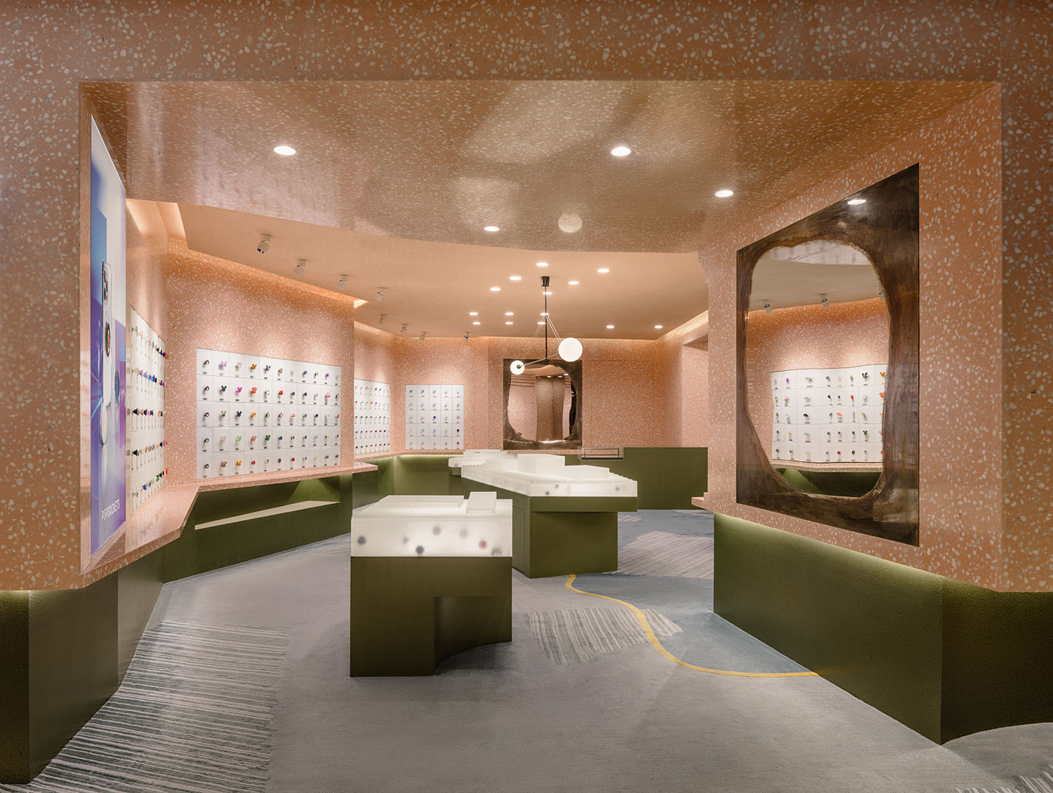 手机壳零售店,零售店设计,商店设计,概念店设计,零售店设计方案,零售店设计案例,手机周边零售店,POPSOCKETS,PopSockets泡泡骚上海概念首店,上海,Yatofu Creatives也兜设计