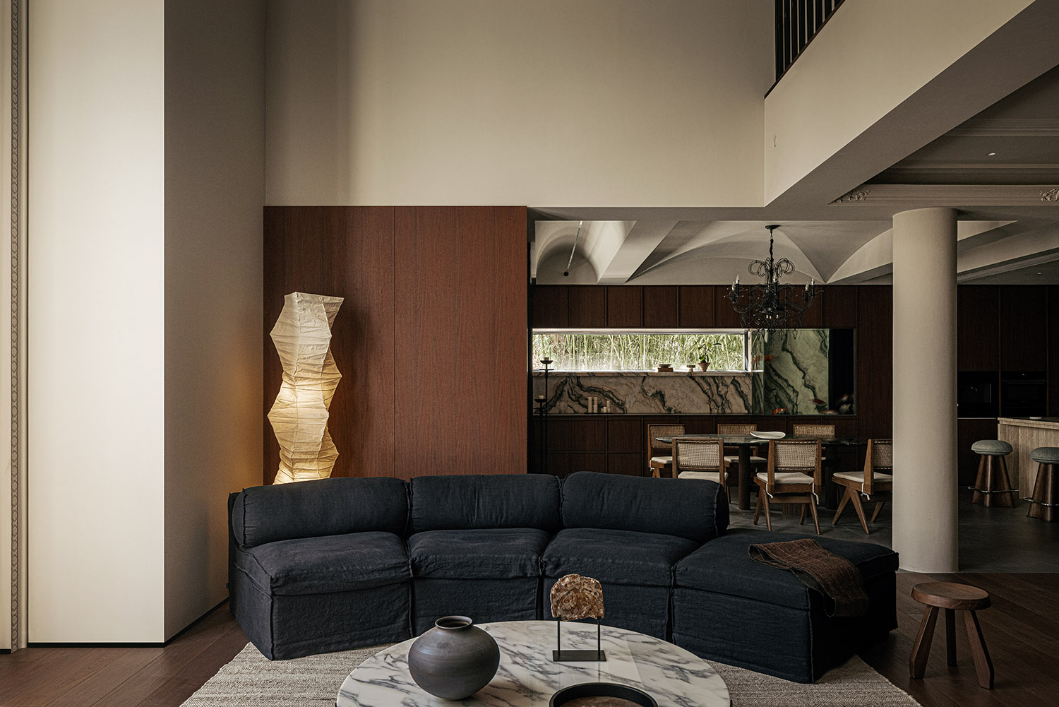 400㎡别墅设计,别墅改造,400㎡,现代风格别墅设计,别墅室内设计,别墅设计案例,别墅设计方案,庭院别墅设计,山东临沂别墅改造-静谧的奢侈,研几设计