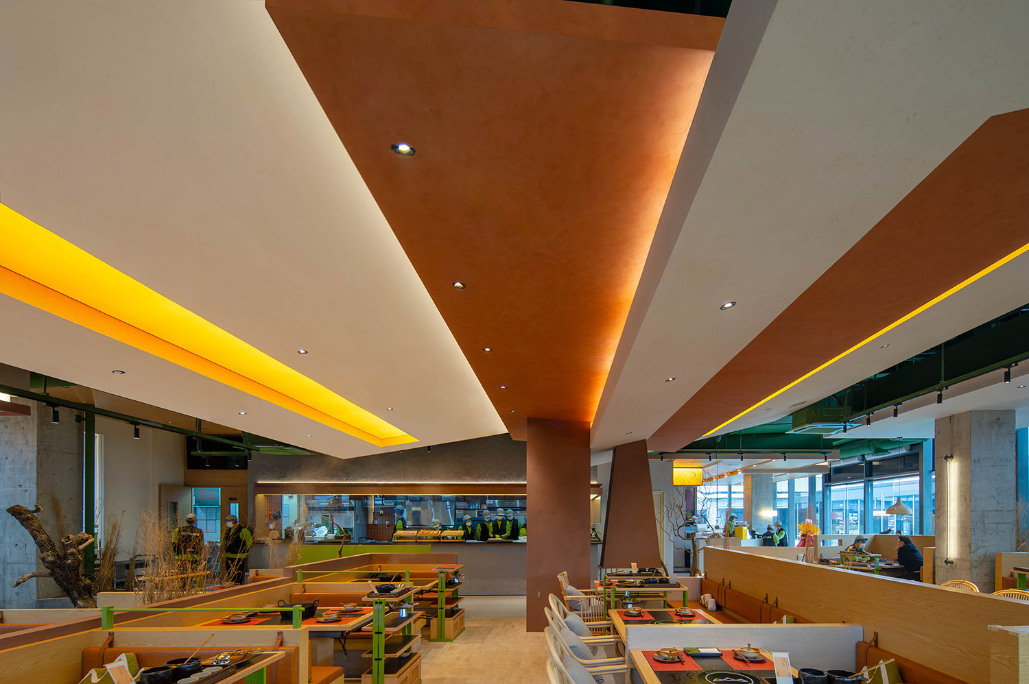 餐厅设计,火锅店设计,休闲餐厅设计,火锅店设计案例,火锅店设计方案,餐厅装修,主题餐厅设计,火锅概念店设计,主题火锅店设计,山缓缓·苏州仁恒仓街店,苏州,木月建筑设计