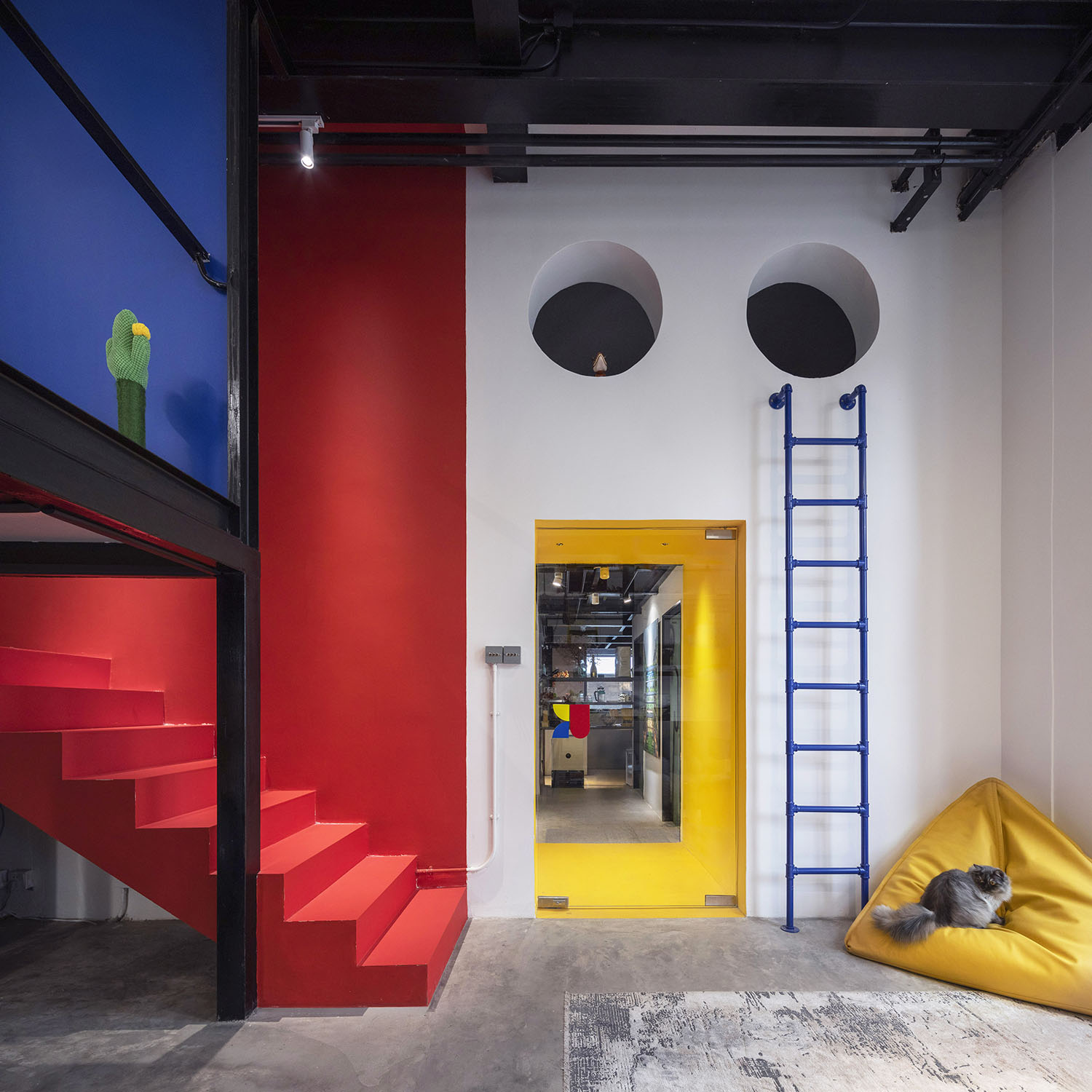 办公室设计,设计公司办公室,办公室设计案例,办公室设计方案,设计公司自用办公室,办公室改造,开放式办公室,蒙德里安虫洞-UK Studio北京办公室,北京,UKStudio