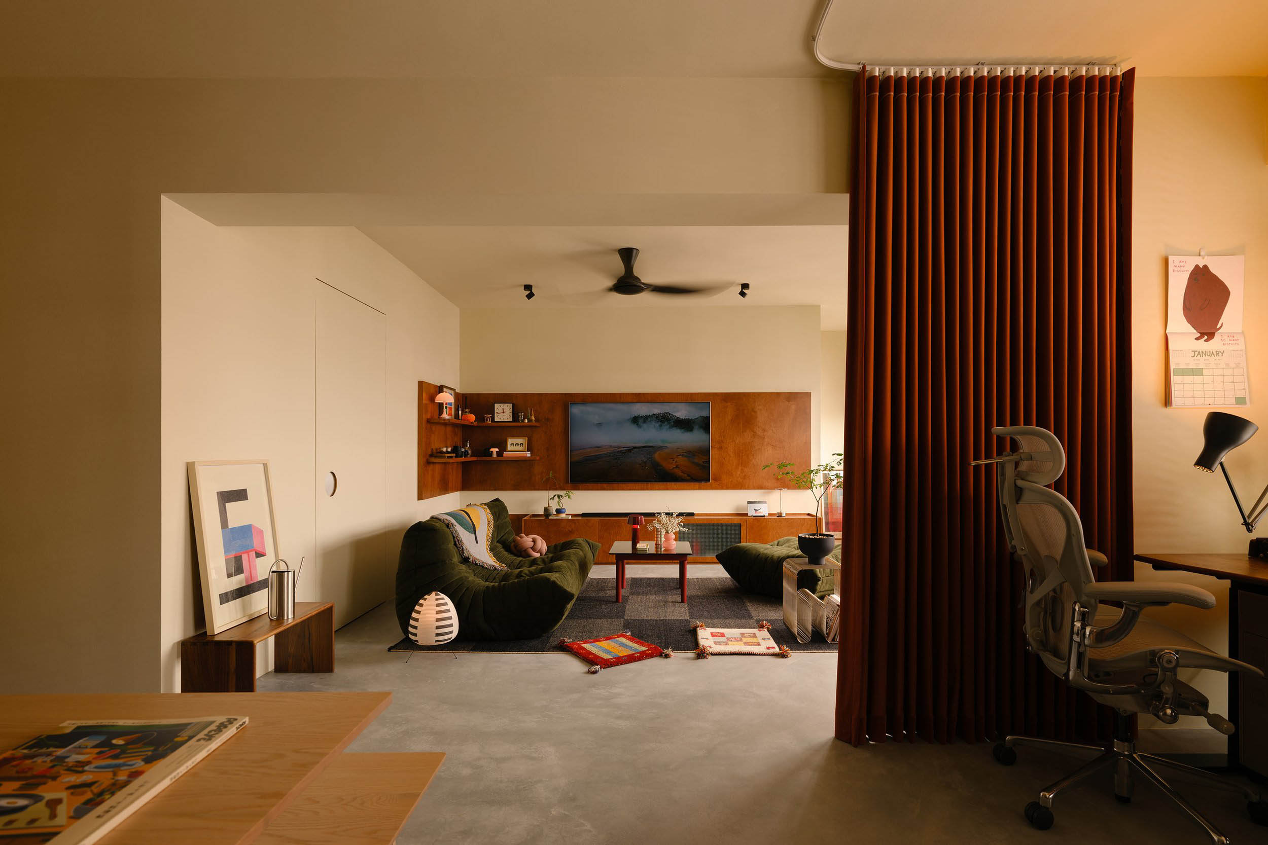 Authors,新加坡,公寓设计,公寓设计案例,公寓改造,中古风,新加坡组屋改造