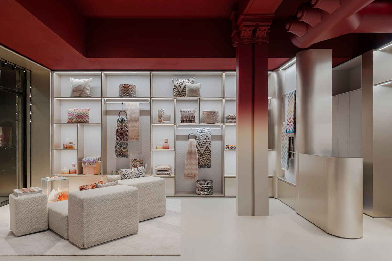 精品店设计,零售店设计,Lit Studio,家居精品店设计案例,精品店设计方案,创意零售店设计,意大利,米兰,Missoni,极简风格零售店,米索尼家居精品店,极简主义精品店