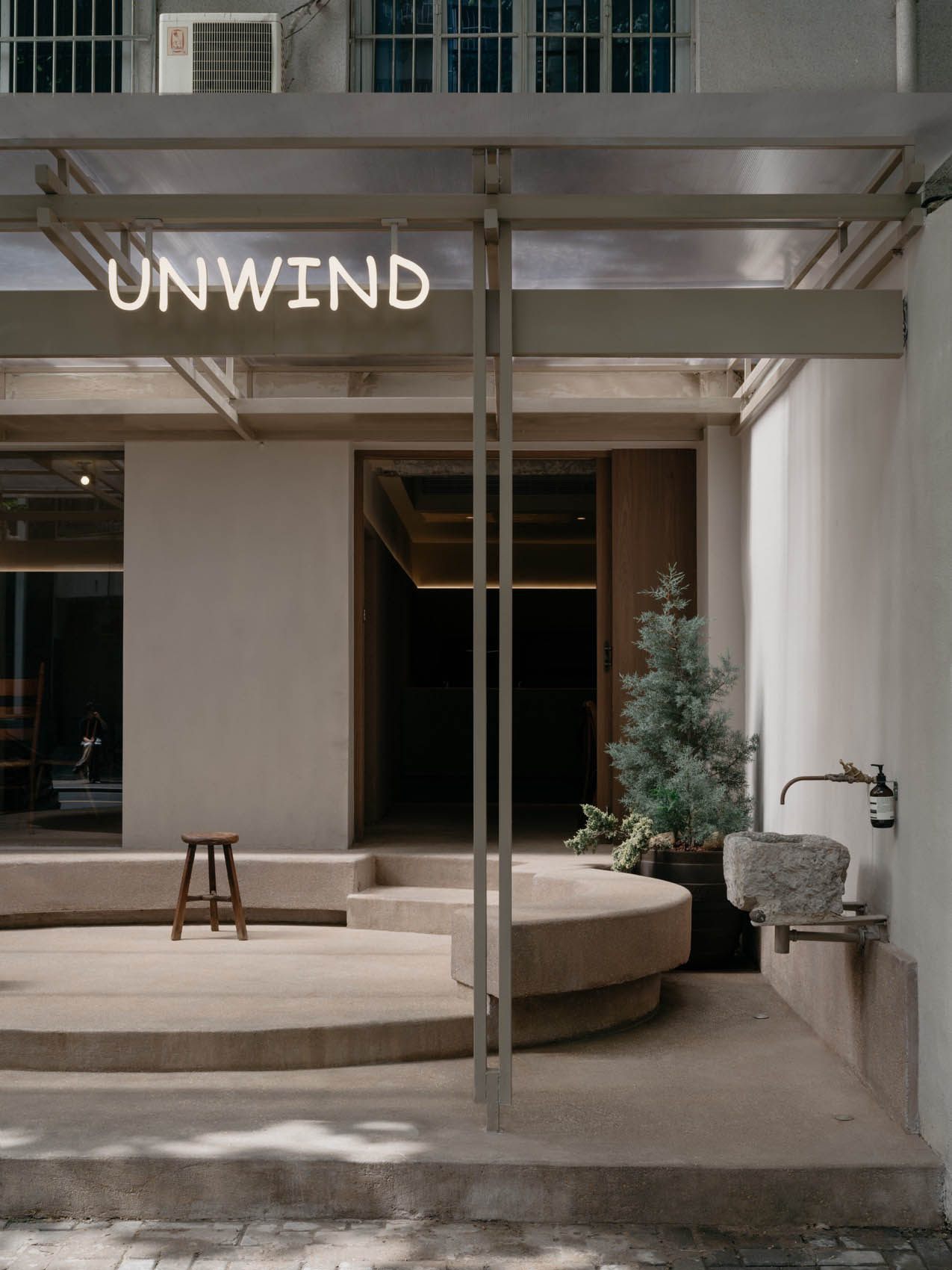 森系咖啡店设计,咖啡店设计方案,小咖啡店设计,咖啡店设计案例,开放式咖啡店,杭州Unwind咖啡,杭州,山地土壤空间设计