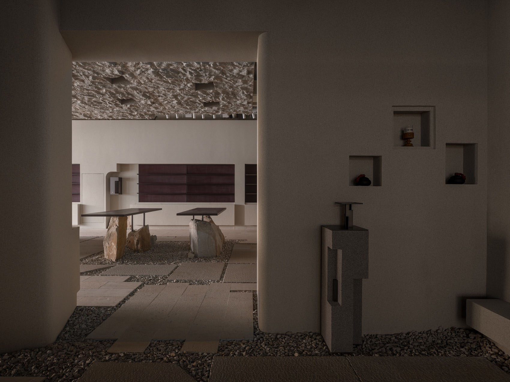 香氛概念店,零售店设计,香氛体验店设计,零售店设计案例,概念店设计方案,自然风香氛店,概念店设计,郑州金融岛予里山人香氛概念店,郑州,介介工作室