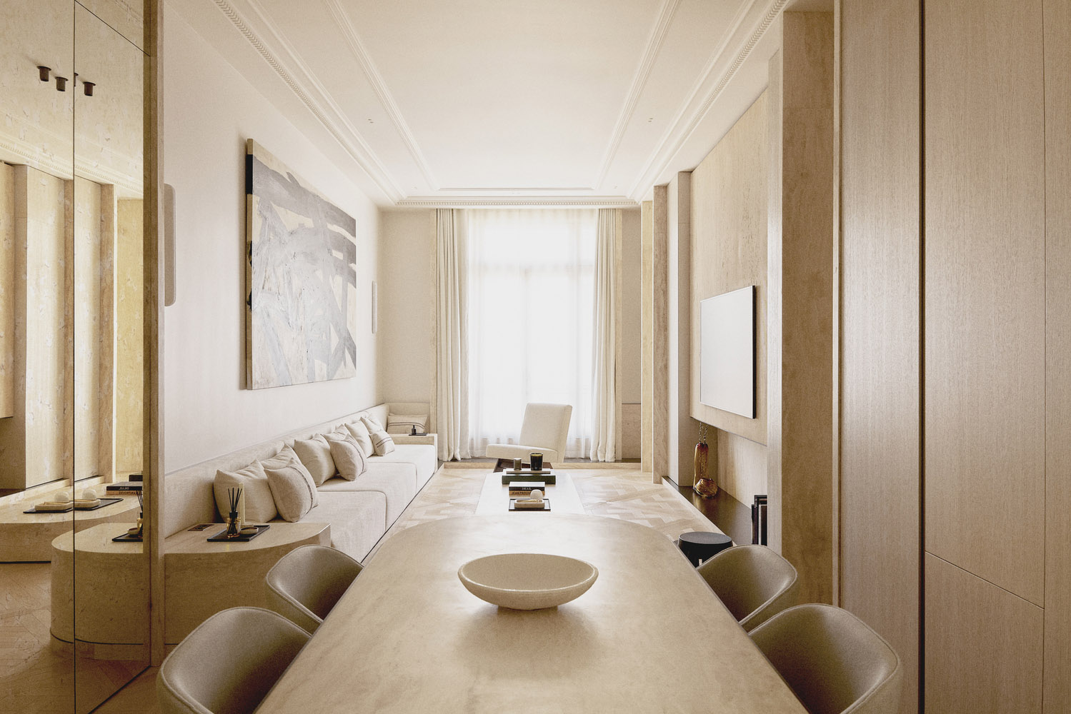 公寓设计,SELA.ARCH,巴黎,公寓设计案例,公寓设计方案,巴黎