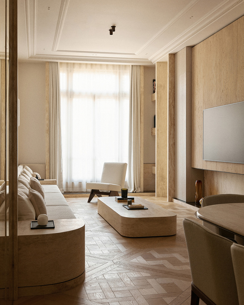 公寓设计,SELA.ARCH,巴黎,公寓设计案例,公寓设计方案,巴黎